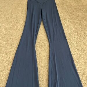 Aerie Blue Crossover Flare Leggings - XS